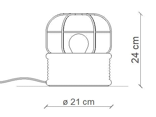 Промышленный стиль керамическая настольная лампа FERROLUCE Industrial ARCH-00131317 - Вид №4
