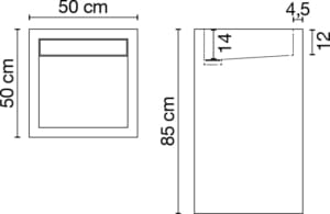 Раковина из керамогранита на колонне CERAMICA FONDOVALLE SHAPE ARCH-00055780 - Вид №2