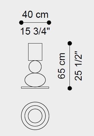 Настольная лампа из дутого стекла ETRO Home Interiors Шагал ARCH-00079168 - Вид №3