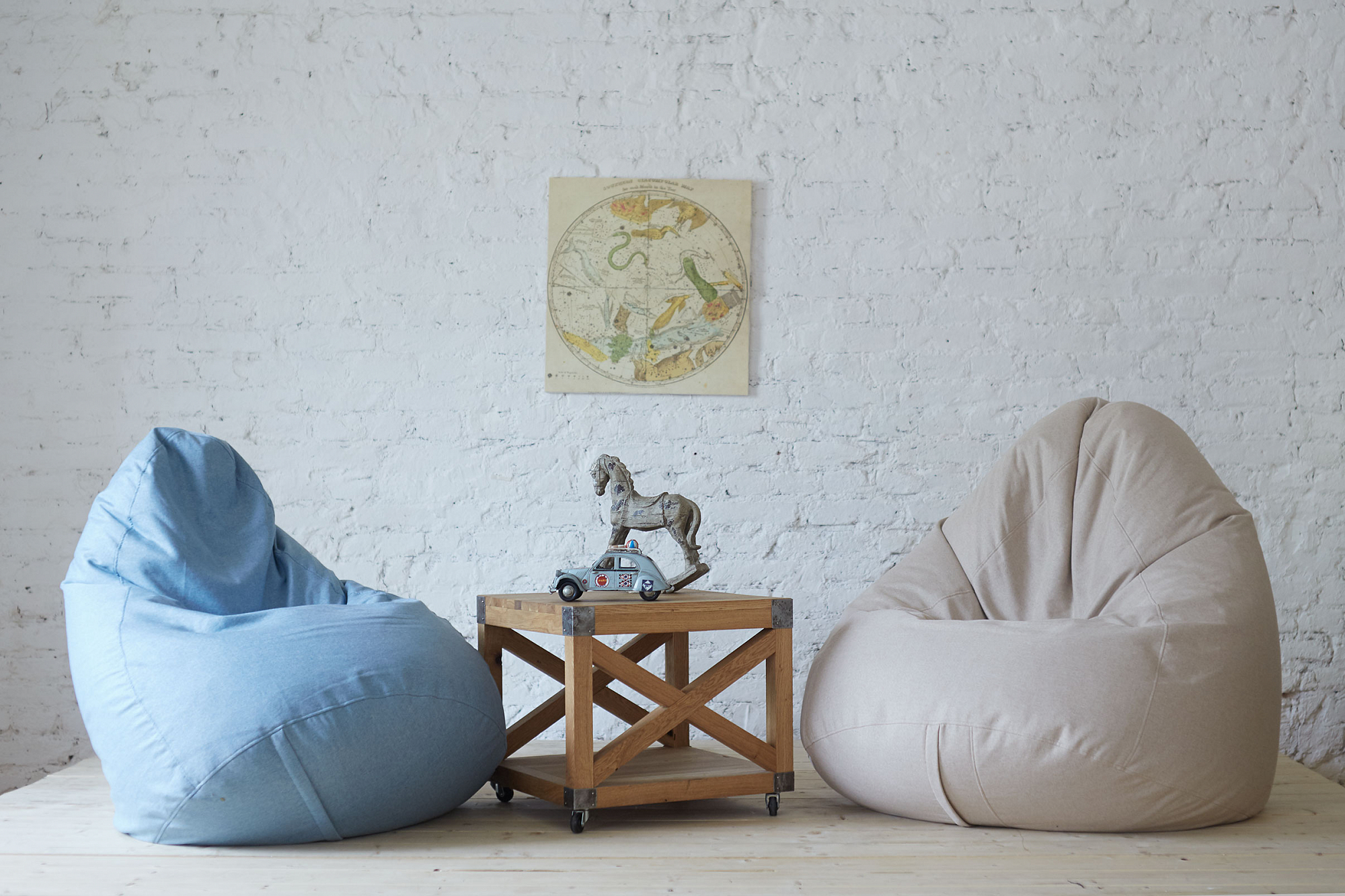 Кресло-мешок "Латте" бежевое Kiton 01 МАСТЕРСКАЯ КРЕСЛО  335310 Серый Santreyd  - Вид №2