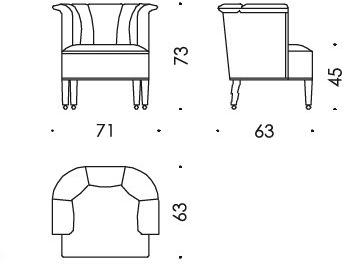 Wittmann Кресло из ткани Alleegasse sun-id-1461709 - Вид №1