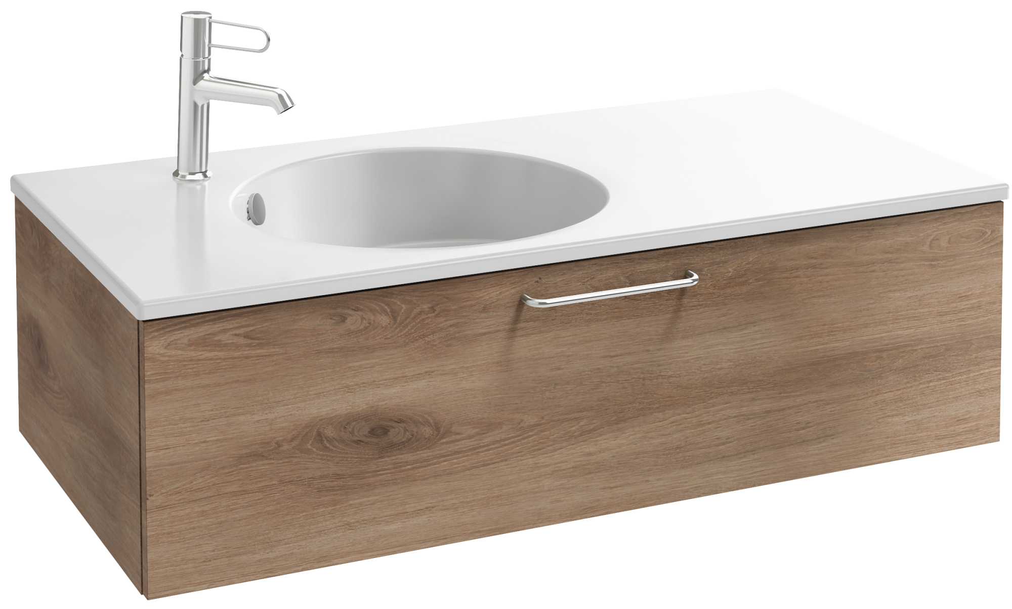 EB2516-R5-N18 Тумба под столешницу 100 см, 1 ящик, хромированная ручка JACOB DELAFON ODÉON RIVE GAUCHE ODEON RIVE GAUCHE