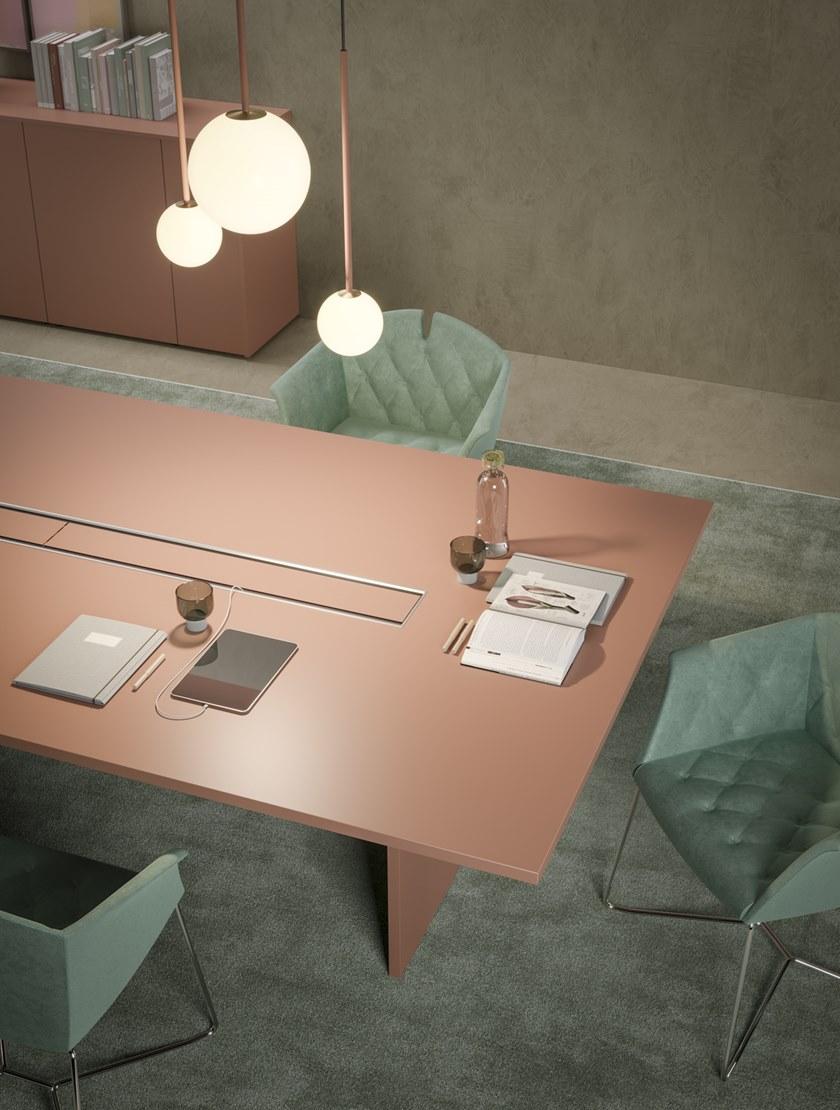 PROF Стол для переговоров из fenix-ntm® с системой управления кабелями Entry sun-id-1372938 - Вид №10