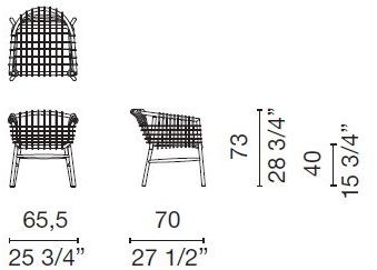 Cappellini Кресло из ротанга и каучукового дерева Lukis Lk_1  - Вид №2