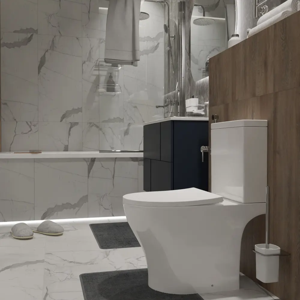 Унитаз-компакт Sensea Lisso с двойным сливом и безободковым дизайном 83614391 STLM-0042798 - Вид №13