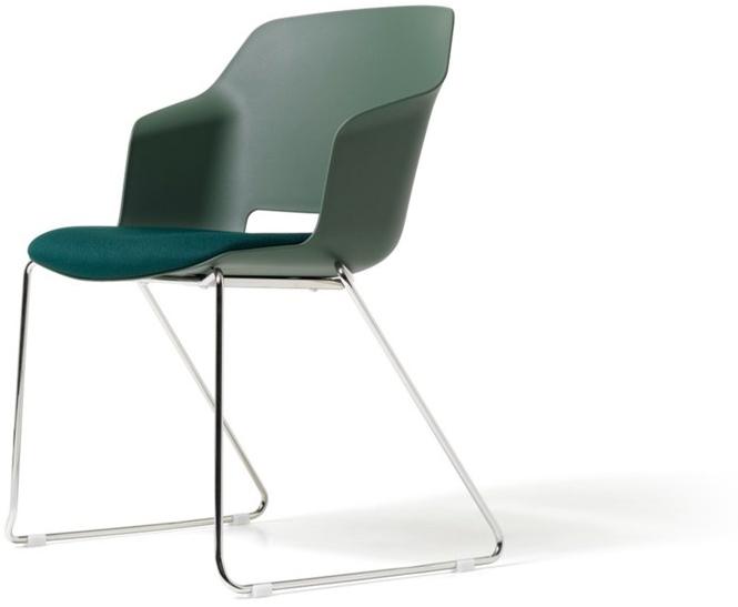 Diemme Полипропиленовый стул с салазками и подлокотниками Clop sun-id-1398540 - Вид №1