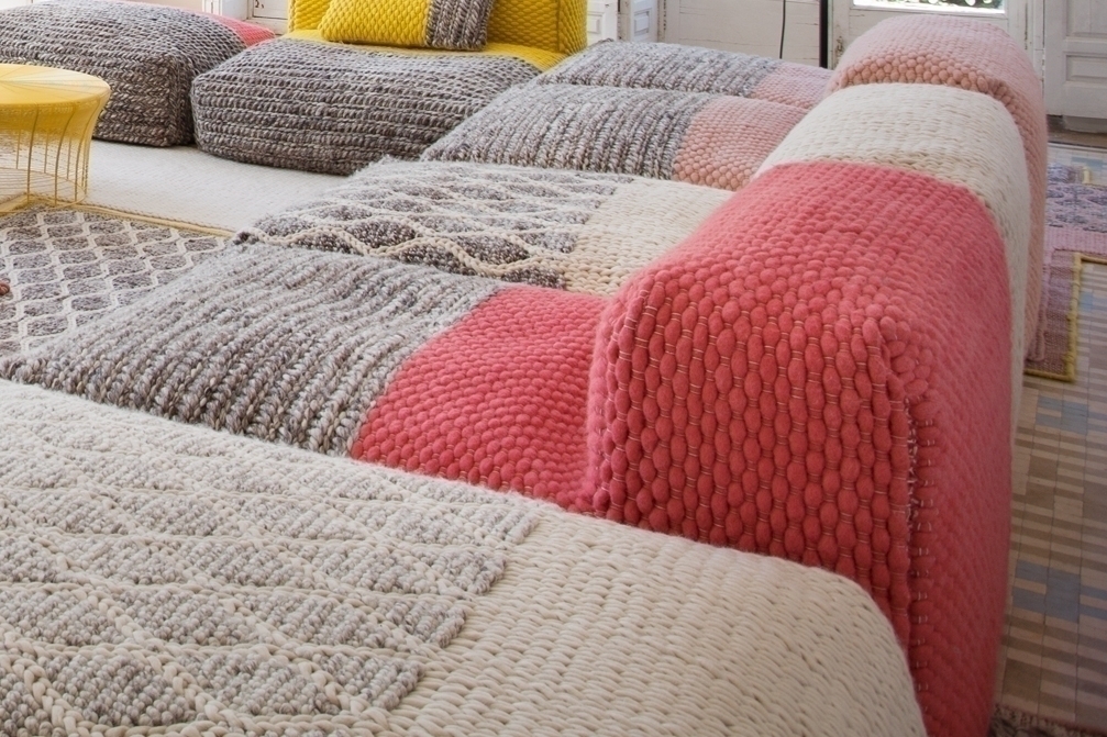 007312 Пуф модульный Plait Coral GAN Mangas Space 