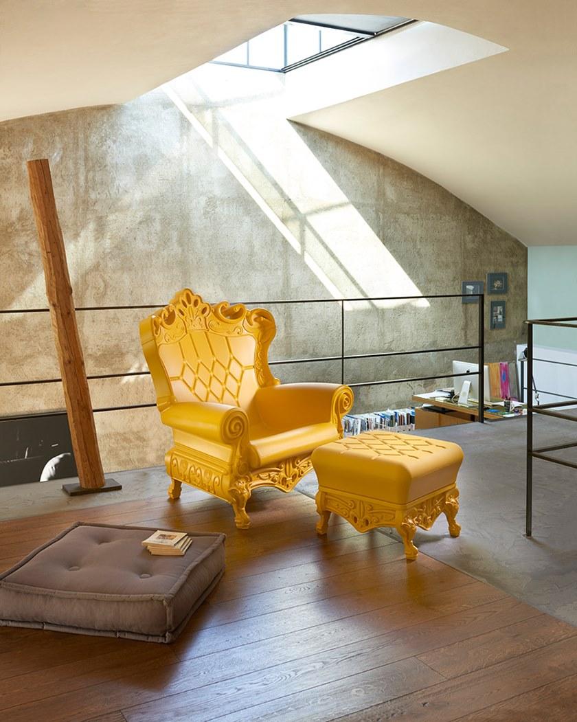 SLIDE Стеганое пластиковое кресло в современном стиле для контракта Design of love sun-id-1493296 - Вид №3