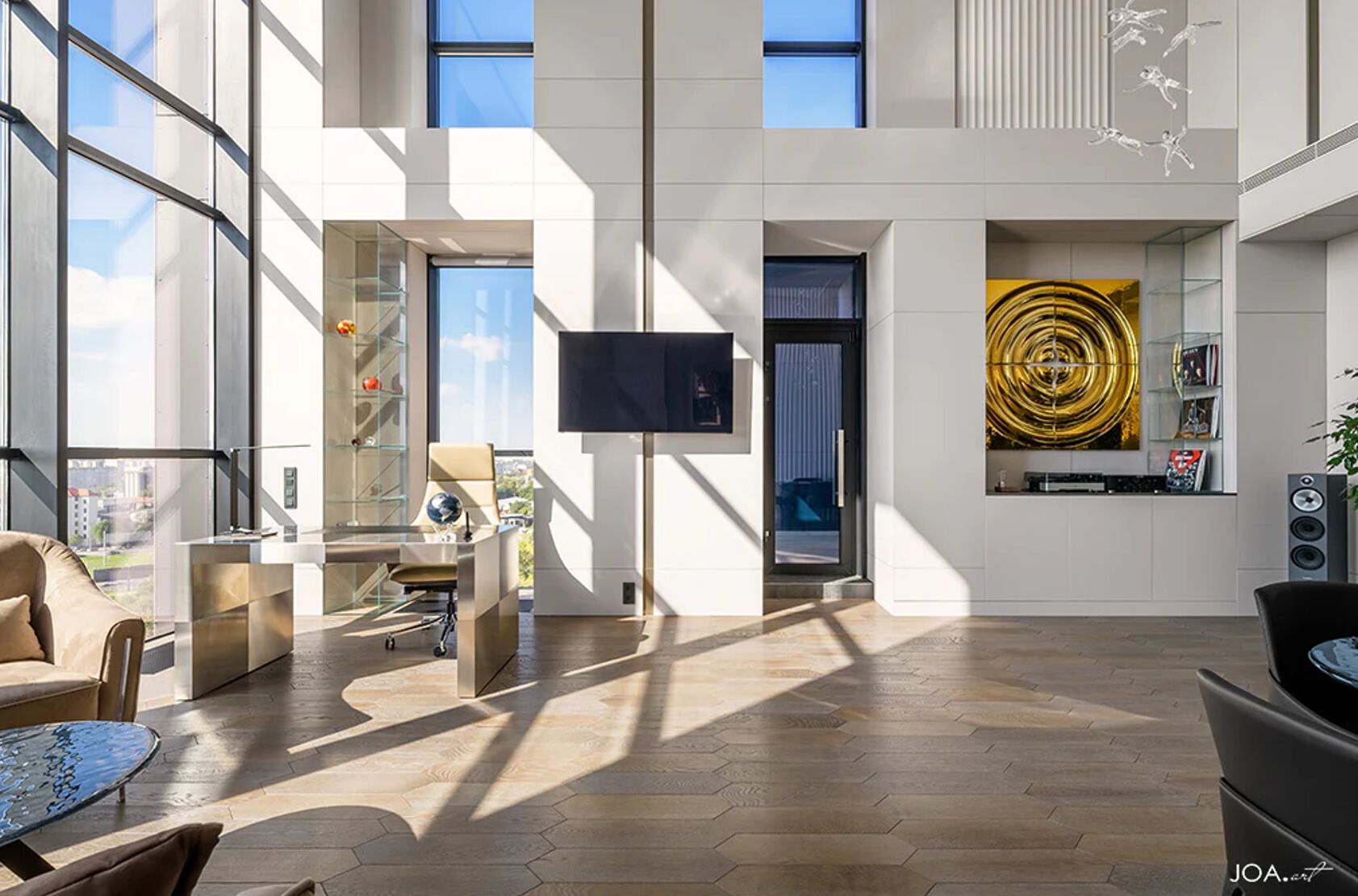 Декоративный предмет стеклянной стены PlusObject Interference ARCH-00019996 - Вид №3