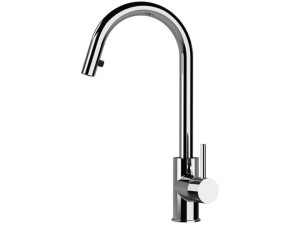 Однорычажный смеситель для кухни с поворотным изливом