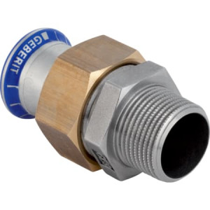 35332 Разъемное соединение Geberit Mapress из нержавеющей стали, с наружной резьбой Geberit