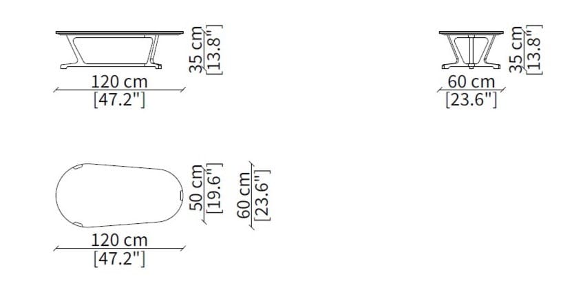 Журнальный столик из керамогранита Frigerio Arja ARCH-00011928 - Вид №5
