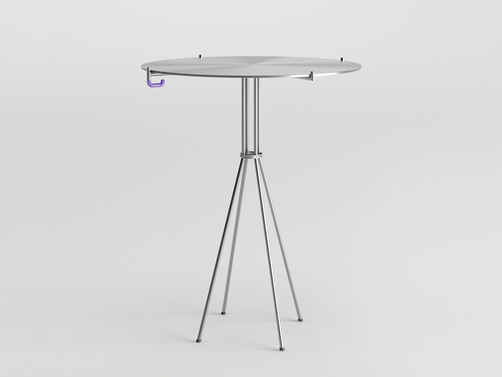 Круглый стальной журнальный столик DIZA OX THE TABLE ARCH-00130385