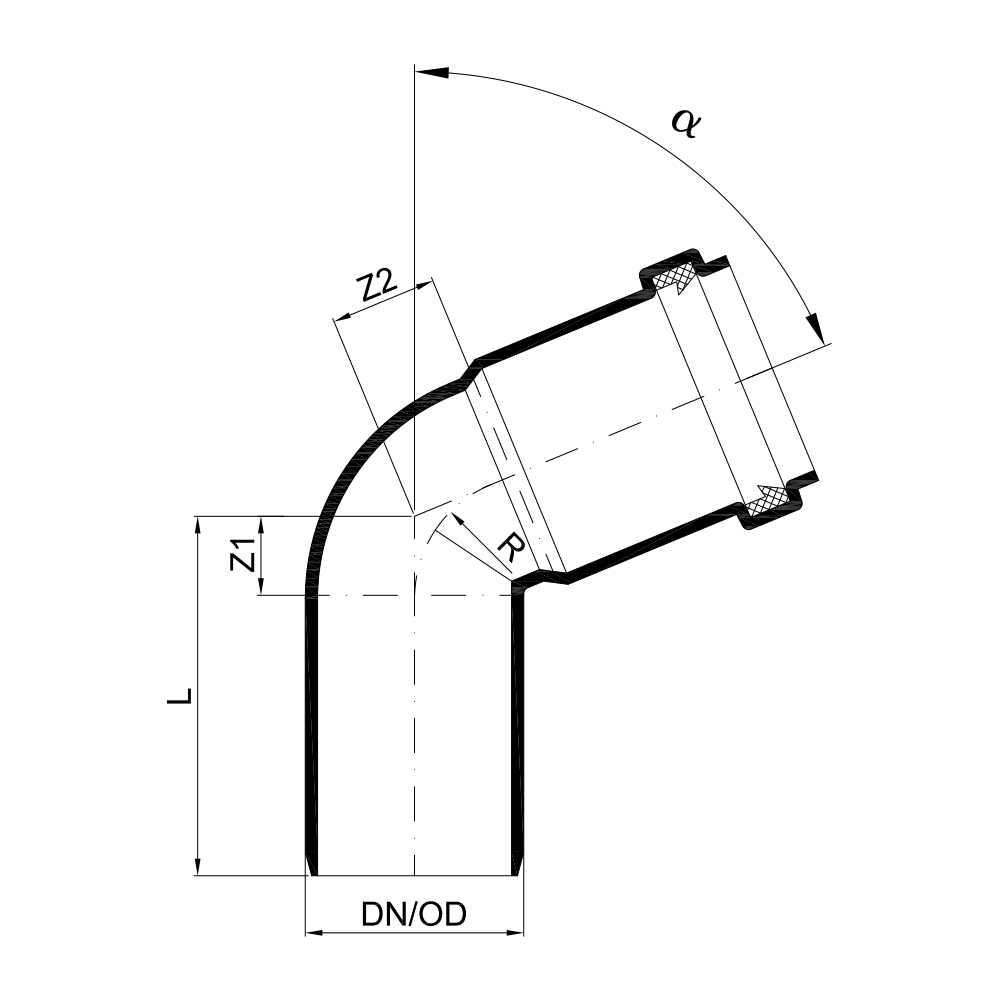 02173 Отводы Tece  - Вид №1