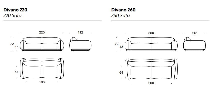 3-местный съемный тканевый диван Busnelli PIUMOTTO ARCH-00044541 - Вид №3