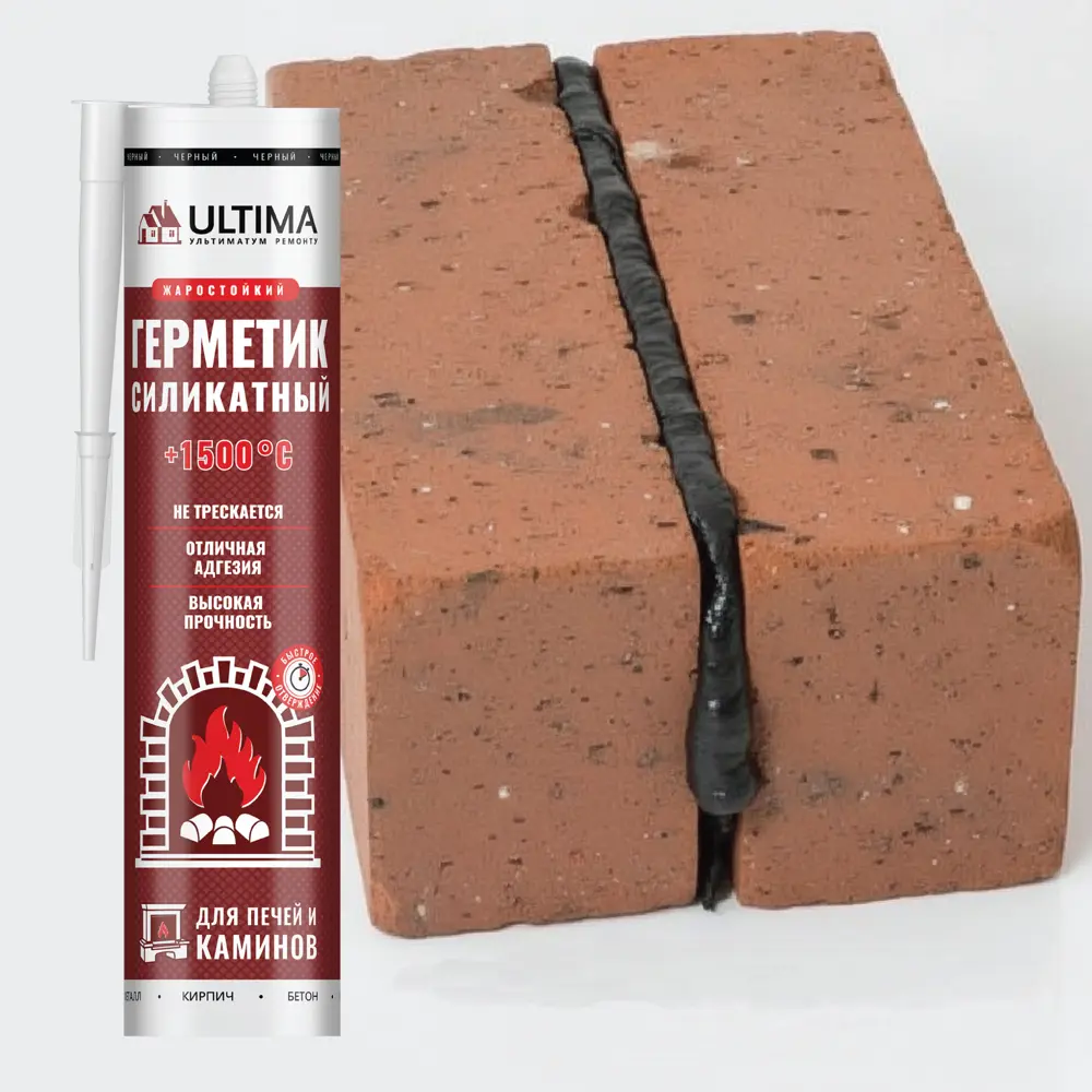 Герметик гидроизоляционный для печи и камина Ultima1500 260 мл STLM-2143430