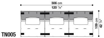 B&B Italia Модульный тканевый диван Tufty-too sun-id-1436231 - Вид №26