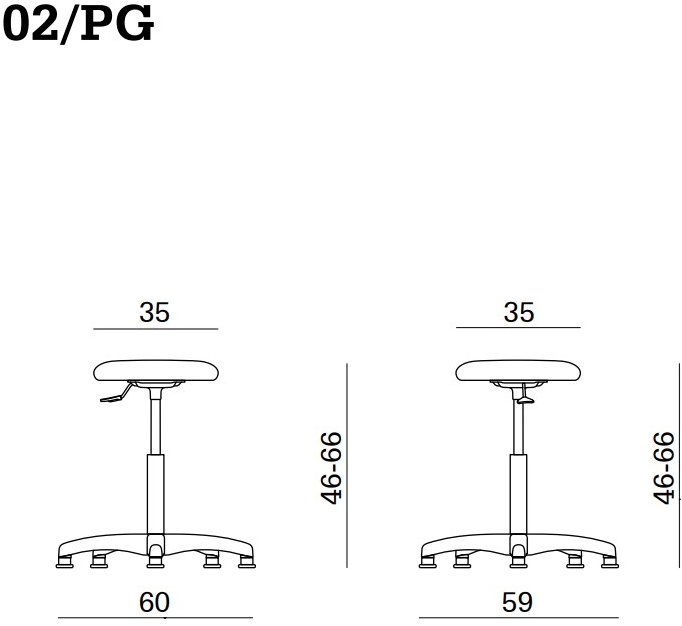 Linea Fabbrica Офисный стул с регулируемой высотой вращения Mea soft sun-id-1394022 - Вид №1