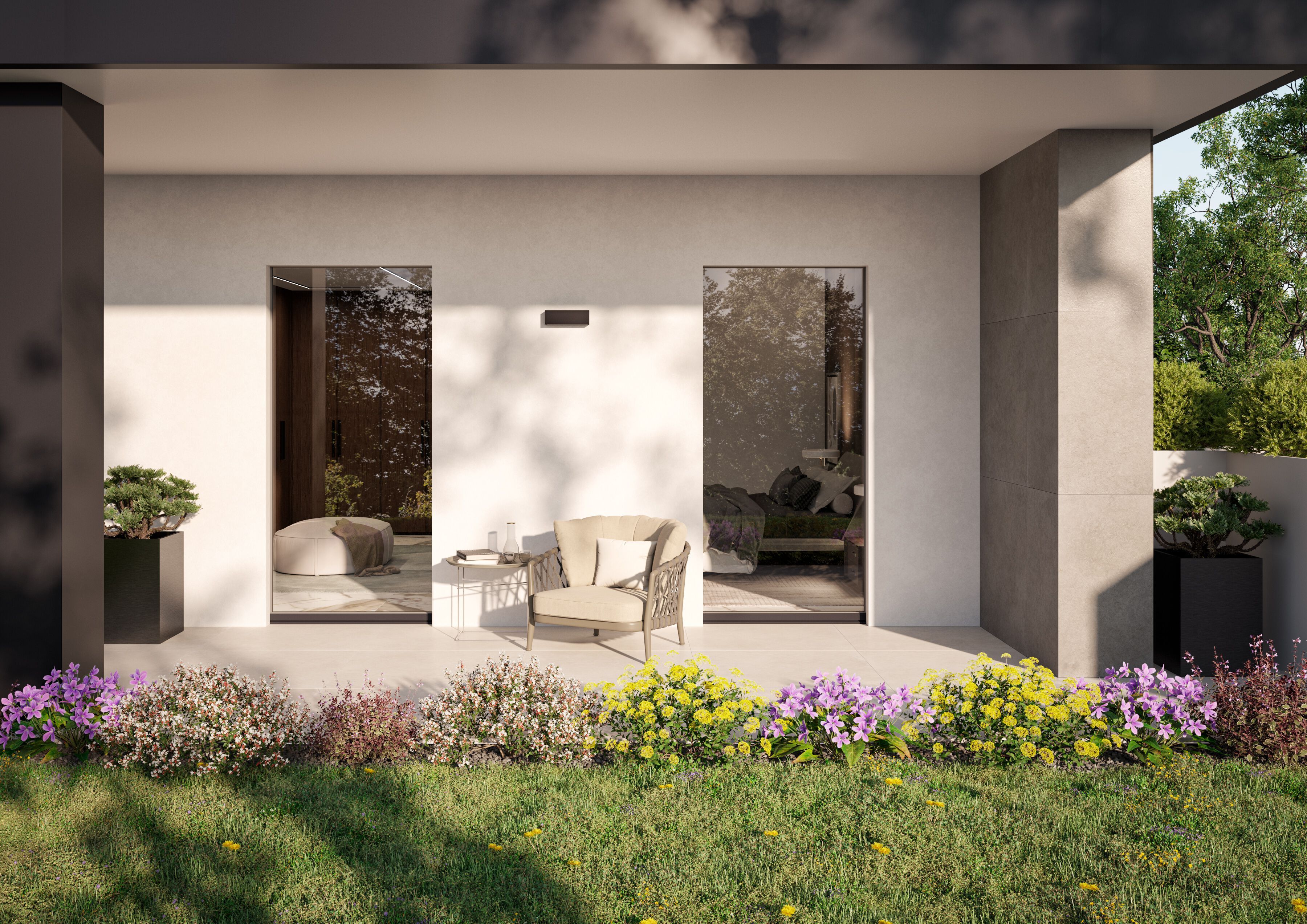 Алюминиевая створчатая дверь-окно Oknoplast алюминий ARCH-00043514 - Вид №1