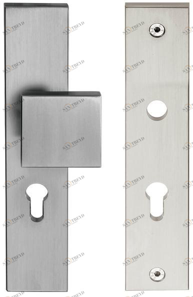 Ручка двери из никеля на пластине Timeless Td60-50 Santreyd