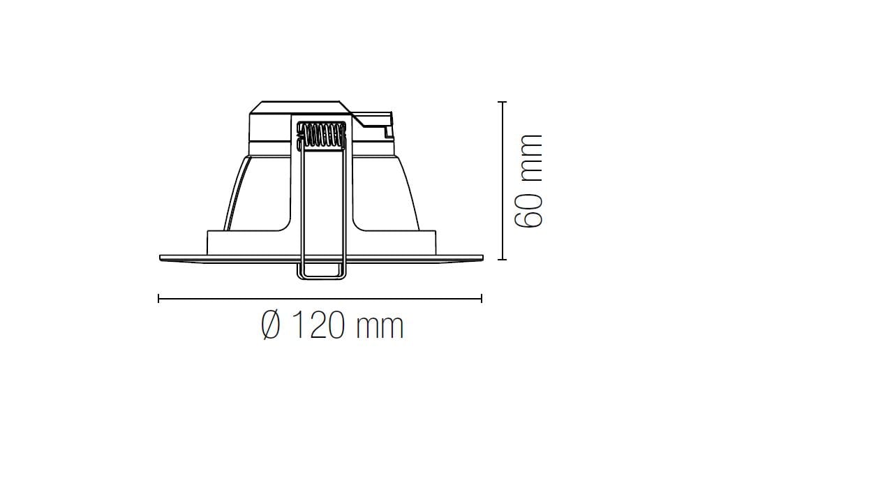 Поликарбонат Dimmable Downlight Fan Europe Lighting HORUS ARCH-00051435 - Вид №2