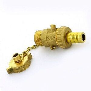 Кран шаровый ITAP со штуцером и заглушкой сливной 3/4"