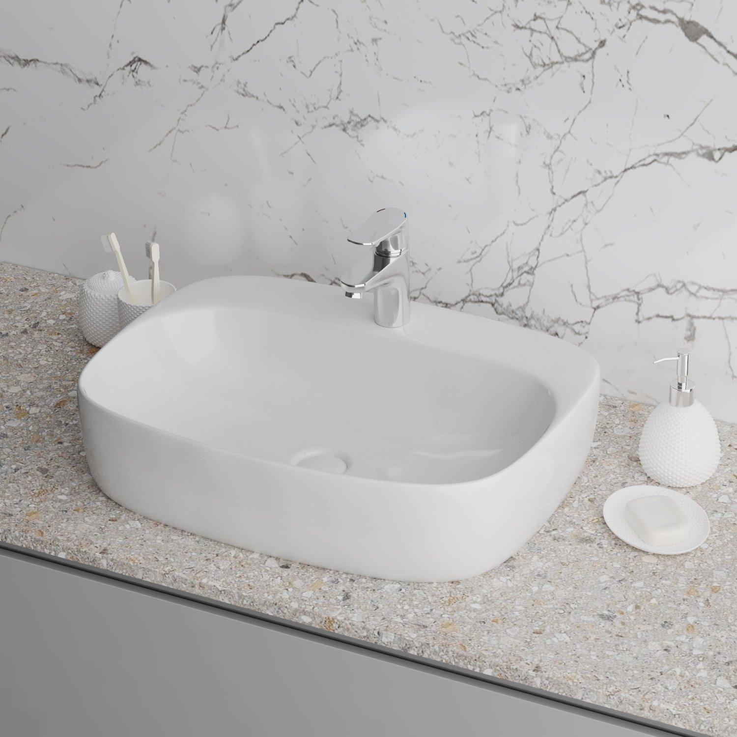 GR-3027 Накладная раковина на столешницу  прямоугольная Grossman  - Вид №3