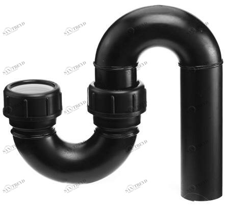 SANIT 752040500 Сифон, ПЭ-сток перпендикулярно 