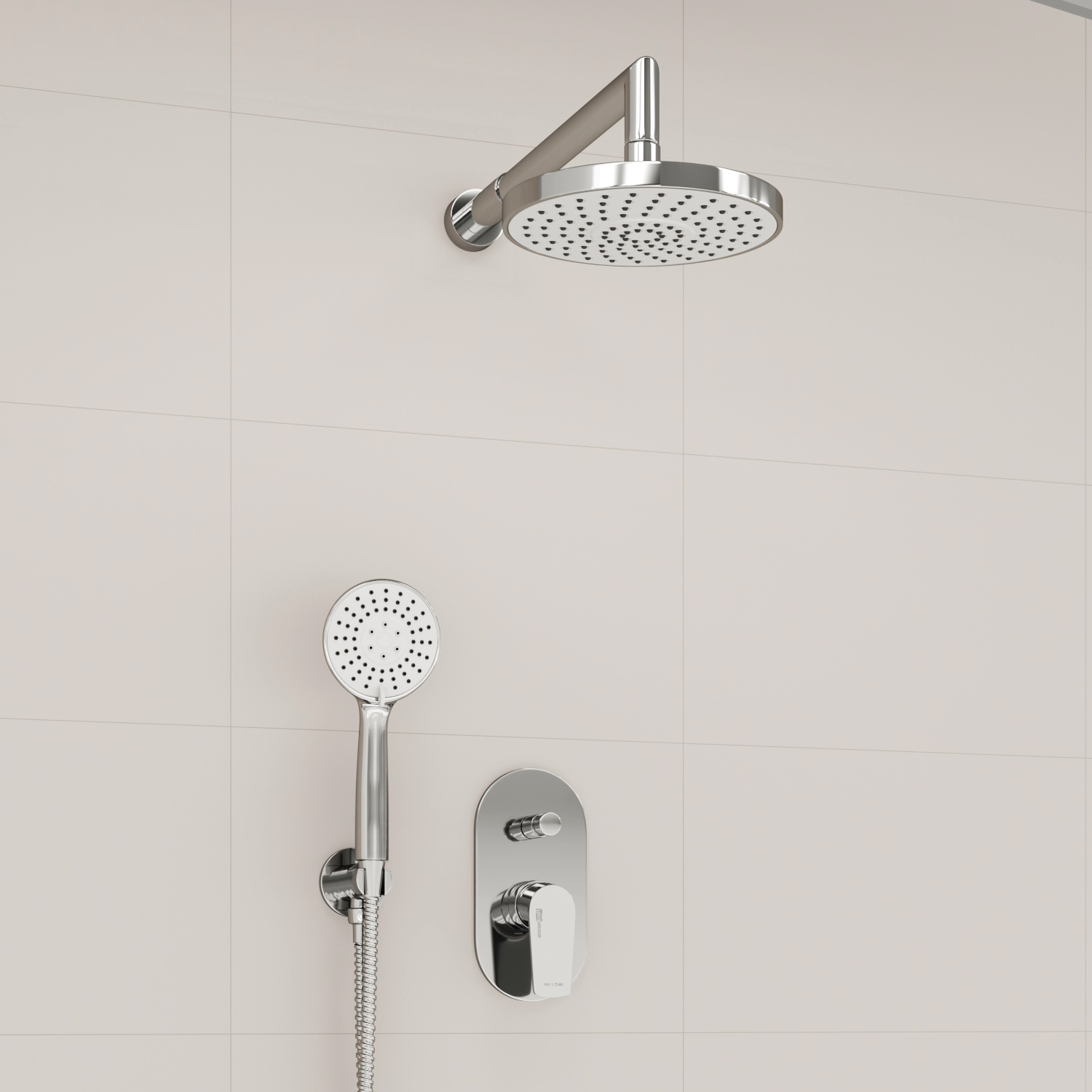 A16629 Встраиваемый комплект для душа с верхней душевой насадкой и лейкой WasserKRAFT 