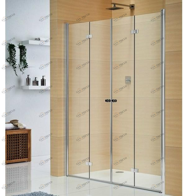 Duka Хрустальный душевой бокс с откидной дверцей Vertica - con soli profili verticali Gfpn2