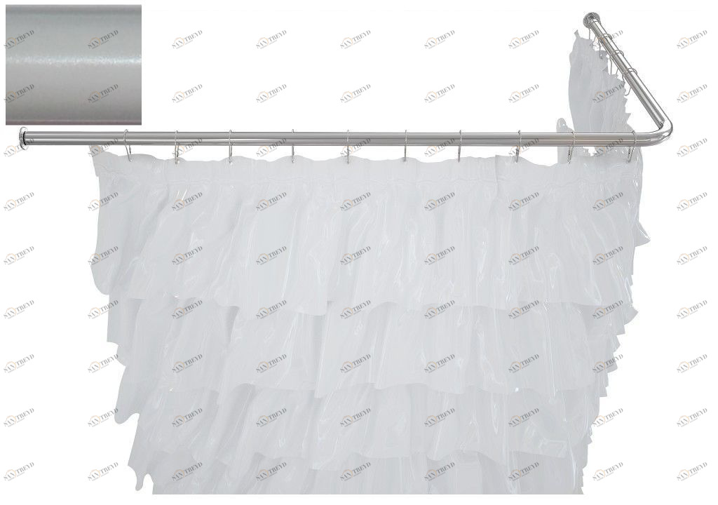 Карниз для ванны Aquanet угловой Г-образный 130x70 белый 00241632