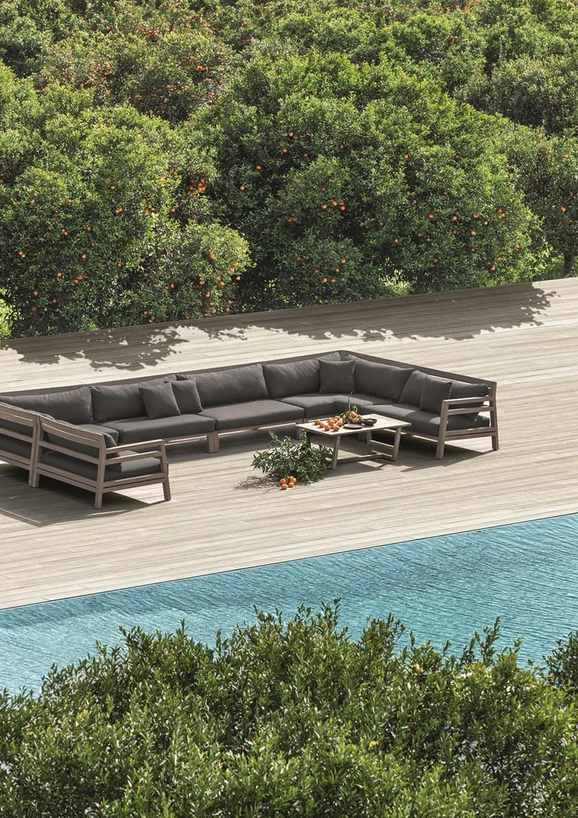 Ethimo Прямоугольный столик для сада из тика Costes Cotr0100 - Вид №10