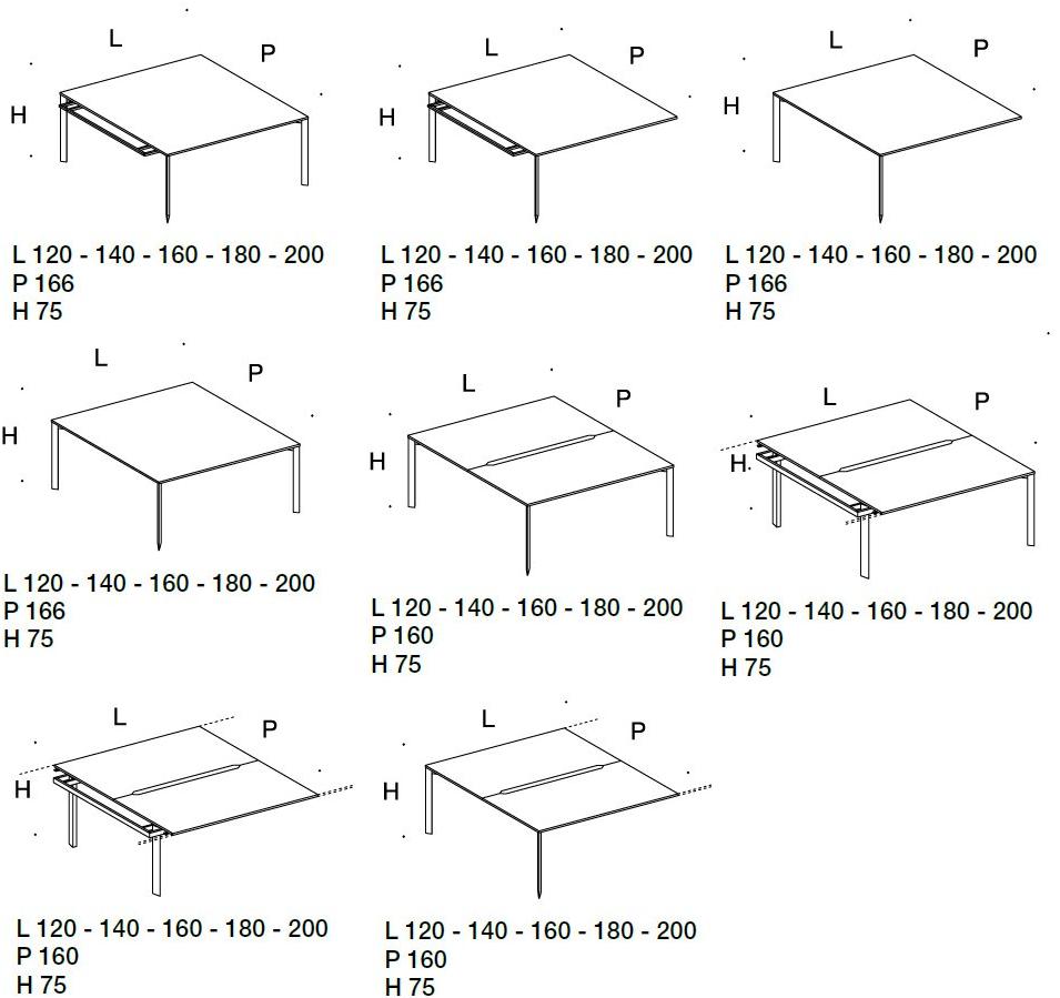 Citterio Несколько рабочих станций с разделительными панелями Shard sun-id-1345814 - Вид №6