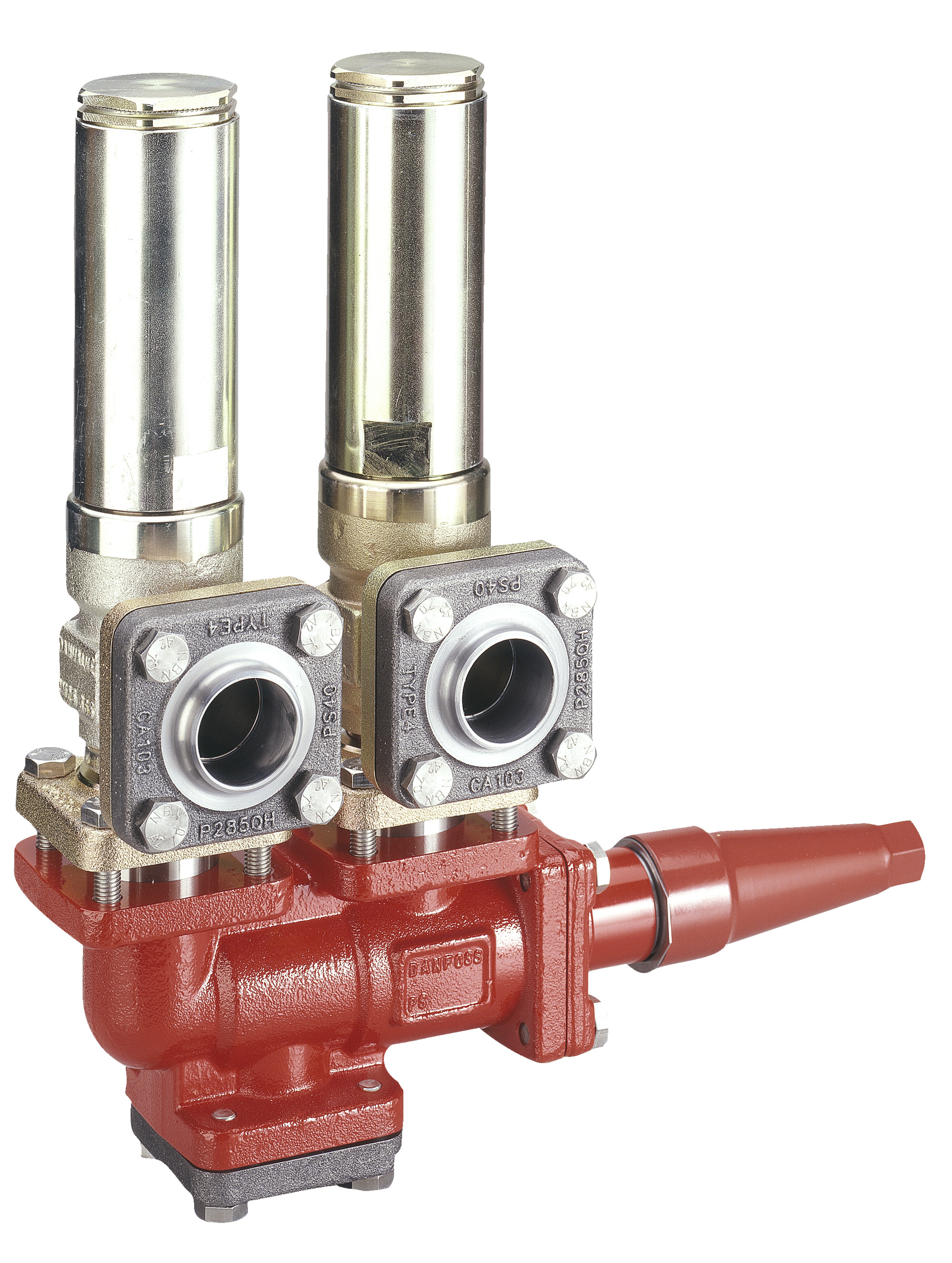 Danfoss DSV — многоходовые запорные клапаны для предохранительных клапанов DSV 2 Клапан запорный двойной 148F3006  - Вид №8