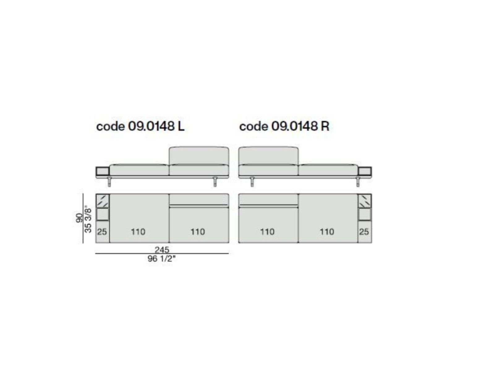 Тканевый диван с отсеком для хранения Porada Soul ARCH-00136846 - Вид №24