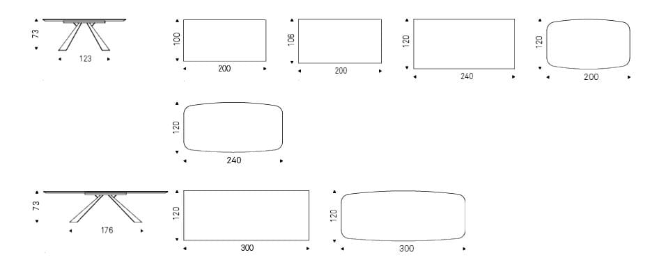 Стальной стол и керамическая столешница Cattelan italia ELIOT KERAMIK ARCH-00093127 - Вид №3