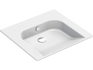 Керамическая прямоугольная подвесная раковина