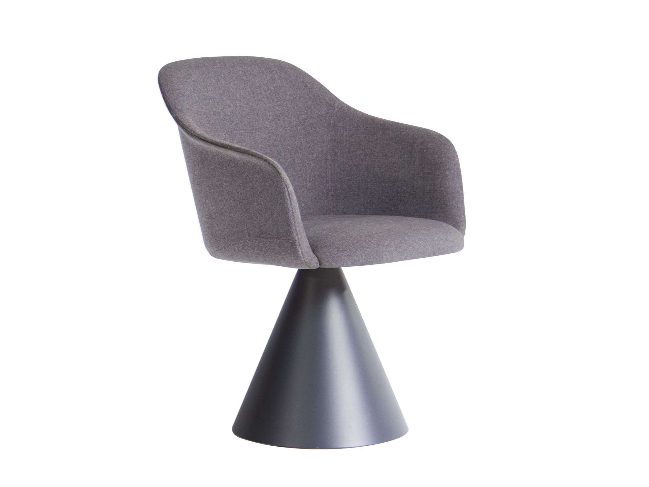 Мягкое тканевое вращающееся кресло с подлокотниками Potocco Lyz ARCH-00043914