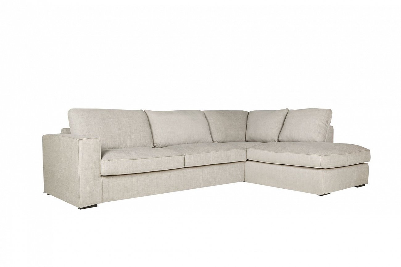 Диван угловой светло-серый Abbe SITS ДИЗАЙНЕРСКИЕ, ABBE 191849 Серый  - Вид №1