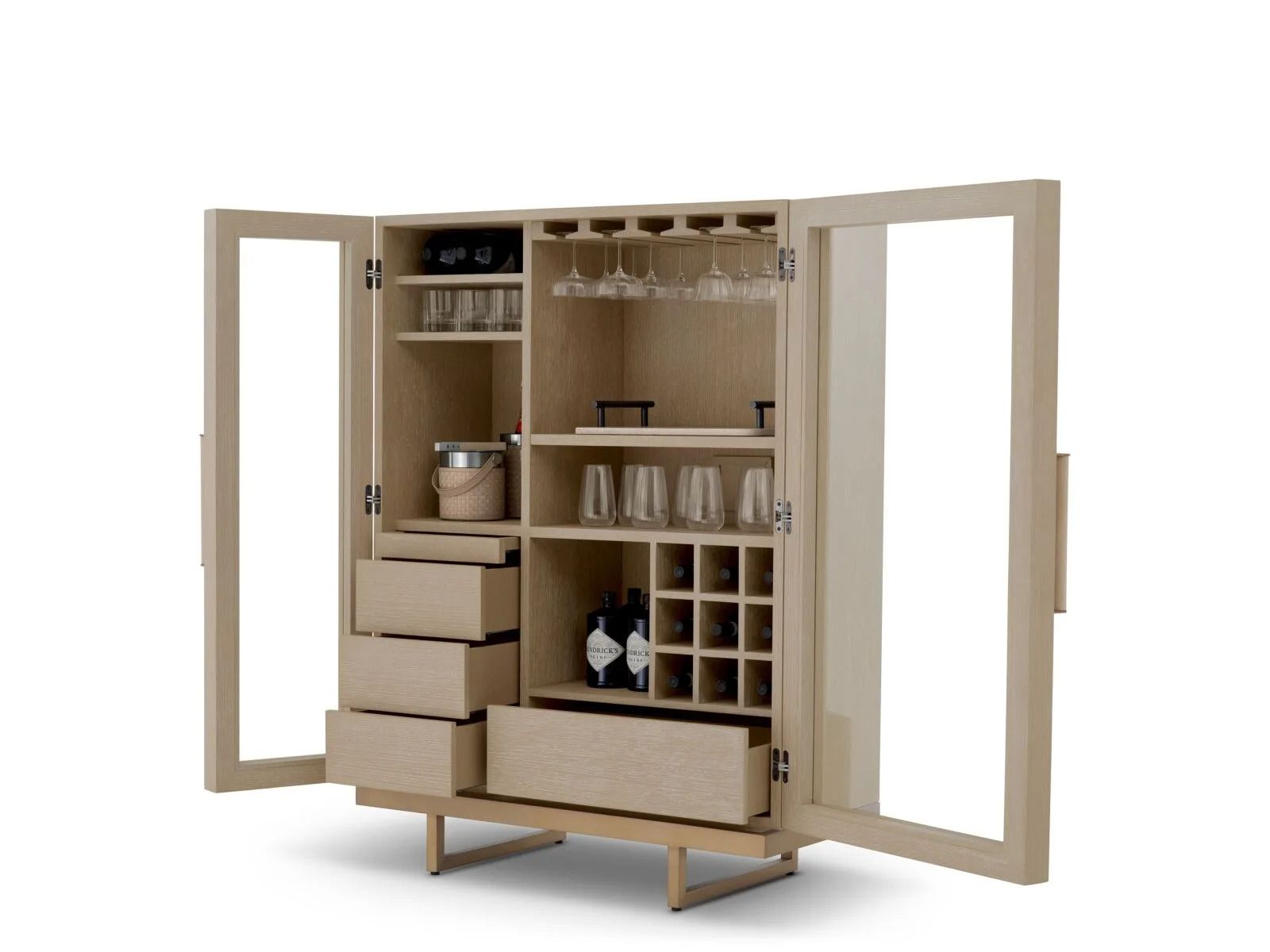 Деревянный и стеклянный барный шкаф Eichholtz CONNAUGHT ARCH-00147578