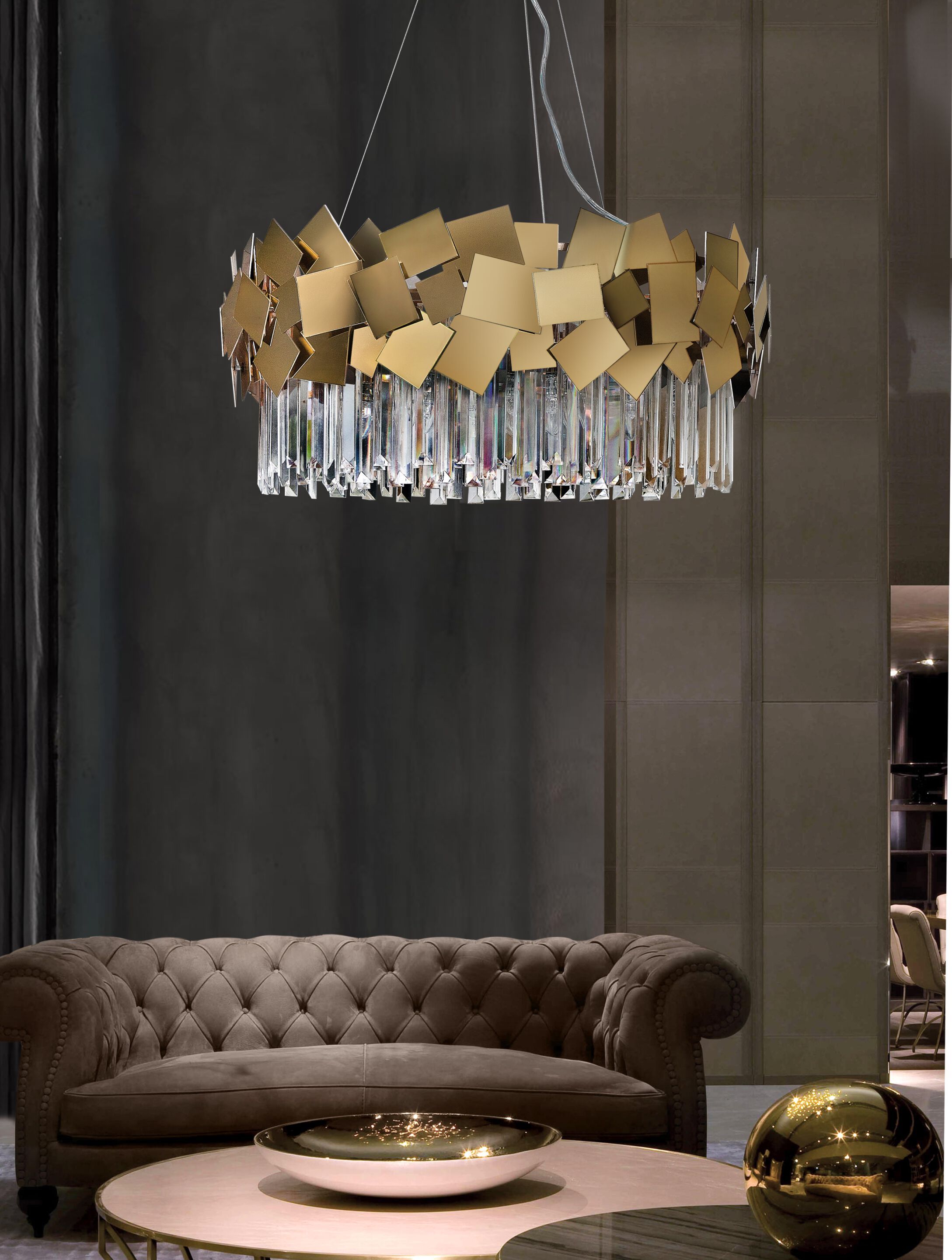 Подвесной светильник из нержавеющей стали с кристаллами K-Lighting Hemera ARCH-00034318 - Вид №2