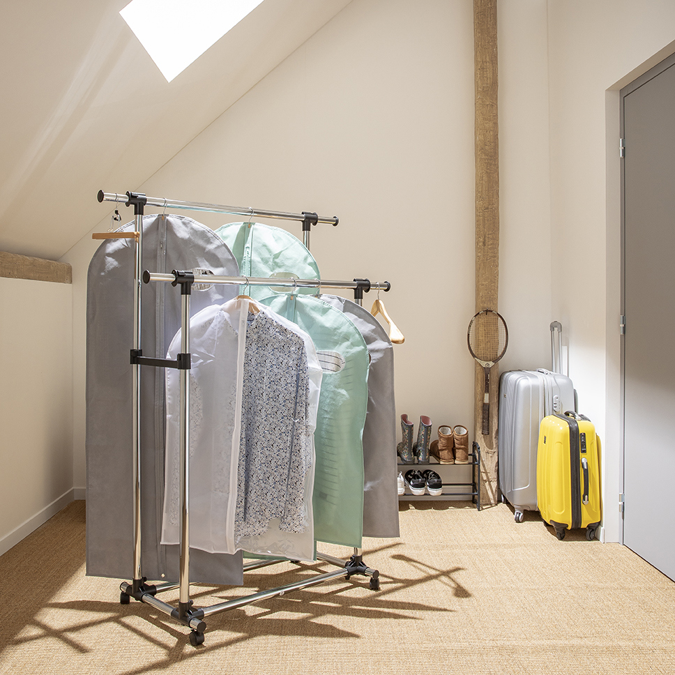 82008805 Чехол для одежды 60x135 см текстиль цвет серый STLM-0017170 SPACEO  - Вид №10