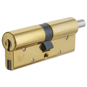 Цилиндр Cisa RS3 OL3S2-18.66, 35x10x35 мм, ключ/шток, цвет латунь, без вертушки