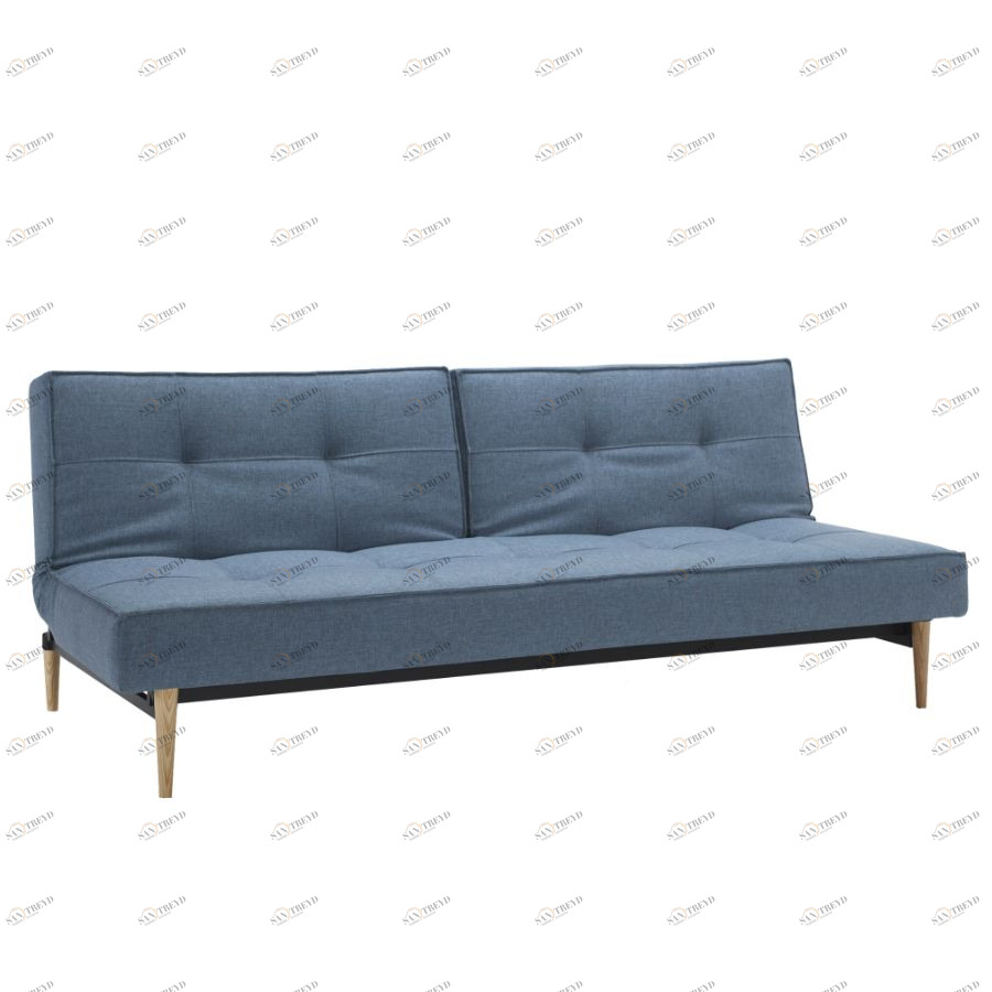 Диван Splitback с мягкими подлокотниками Sharp и хромированными ножками, голубой Innovation Living SPLITBACK525