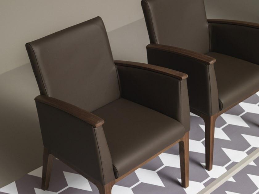 PIAVAL Кожаное кресло с подлокотниками Mamy | contract 61-14/5f | 61-14/5fn 61-14/5f ~ 61-14/5fn - Вид №3