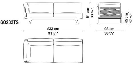B&B Italia Outdoor Диван с шезлонгом Gio sun-id-1442753 - Вид №25