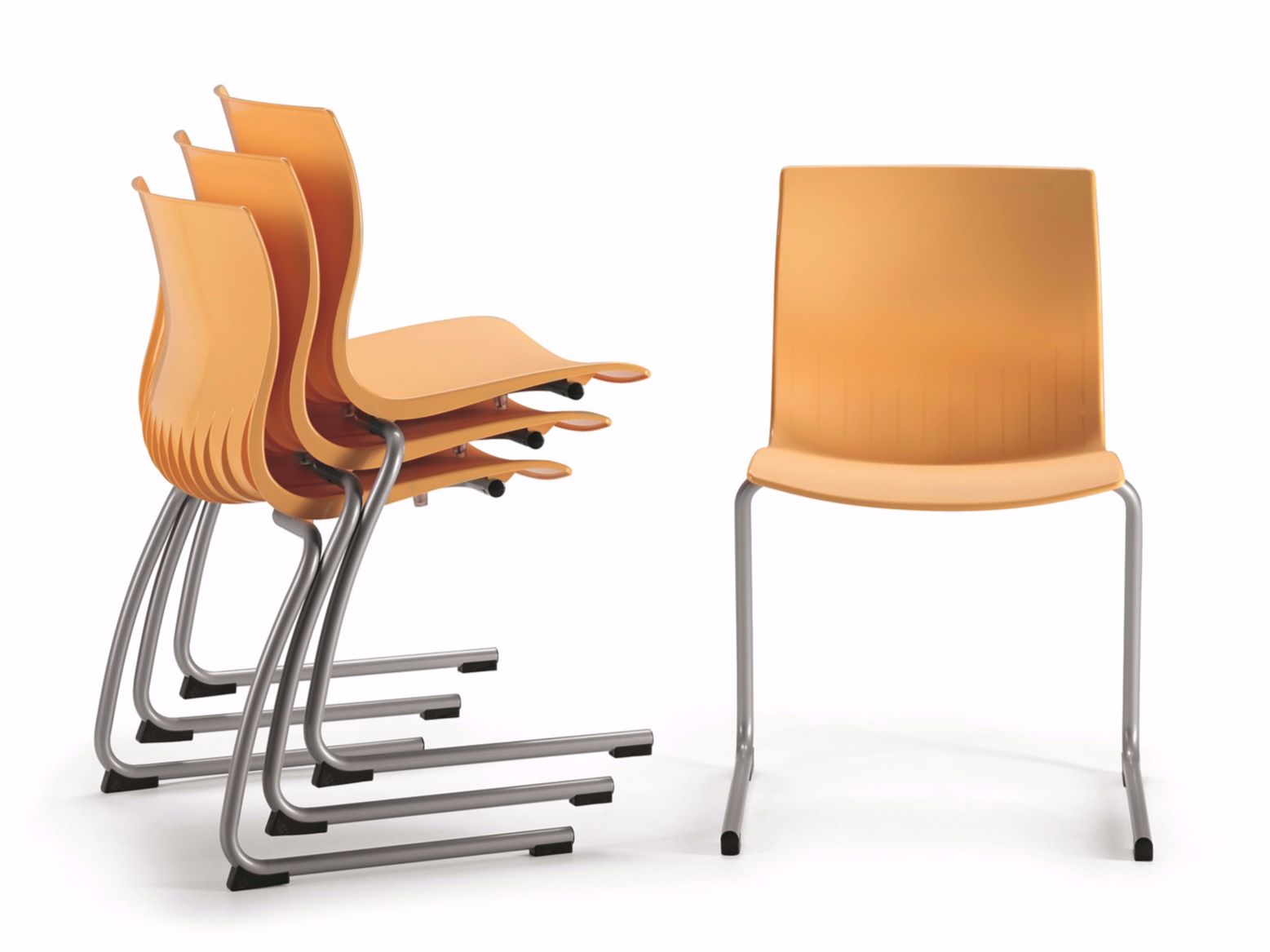 Пластиковый консольный штабелируемый стул TALIN Webby ARCH-00021724