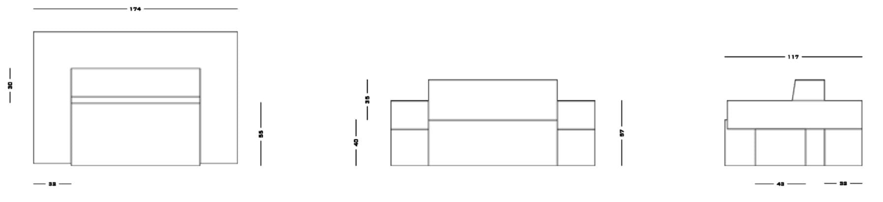 Кресло из дерева и ткани с подлокотниками Secolo Tadao ARCH-00078336 - Вид №3