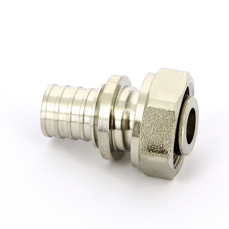 Соединитель надвижной-В Rehau 20 x 3/4"EK никелированный DZR-латунь 169176 - Вид №1