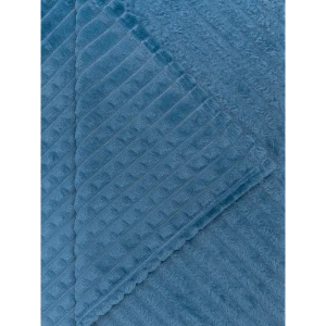 Плед Кубики 200x220 см фланель цвет синий 89449320 STLM-2201505